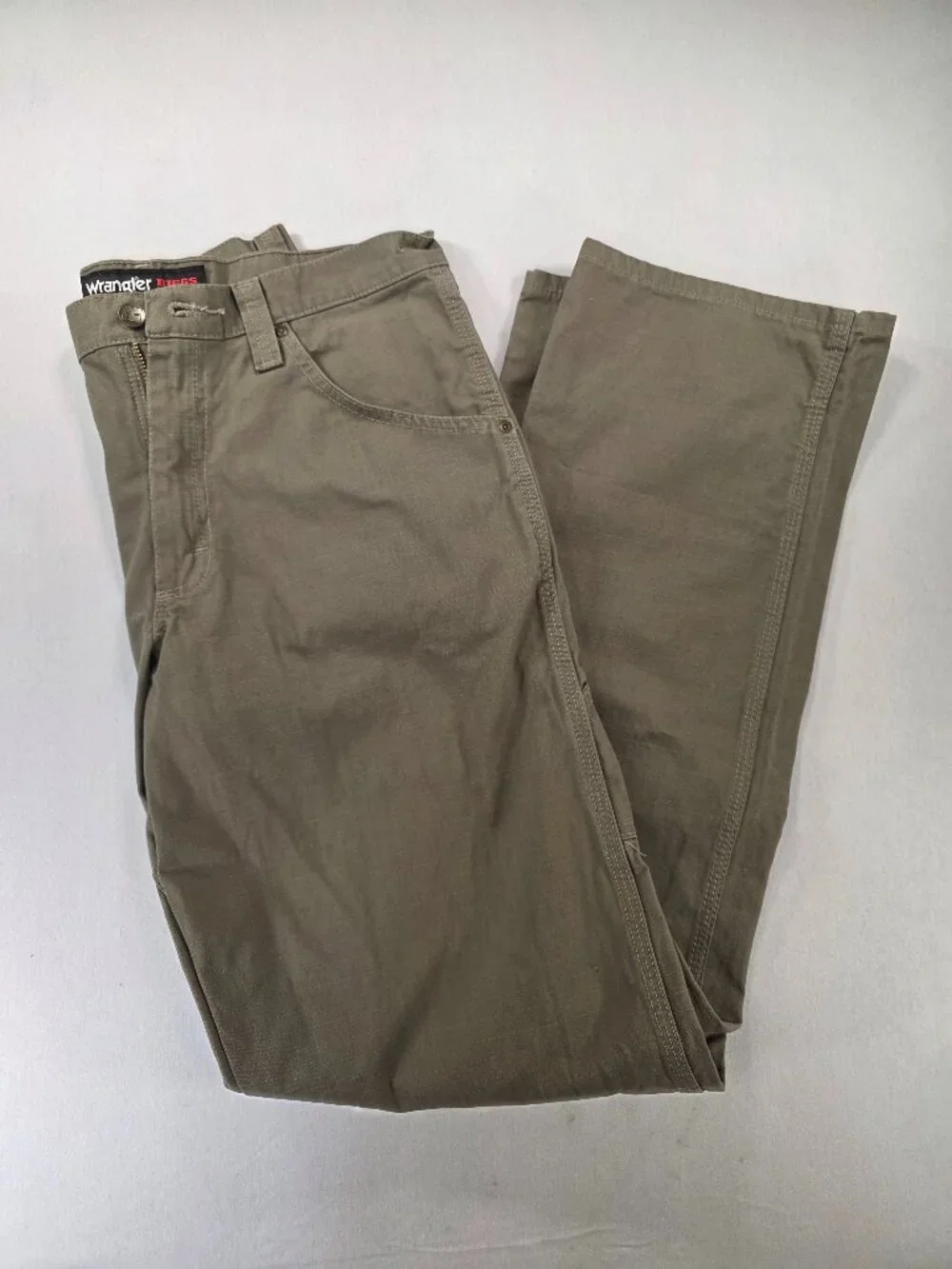 Wrangler Riggs Workwear Utility Work Pants Olive 32x34 NWOT